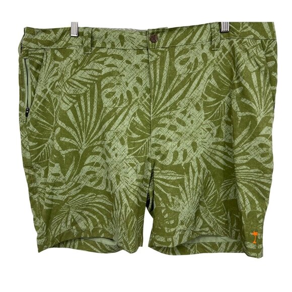 Margaritaville Men Green Tropical Short 42 UPF 30 4-Way Stretch Quick Dry New - Picture 1 of 10